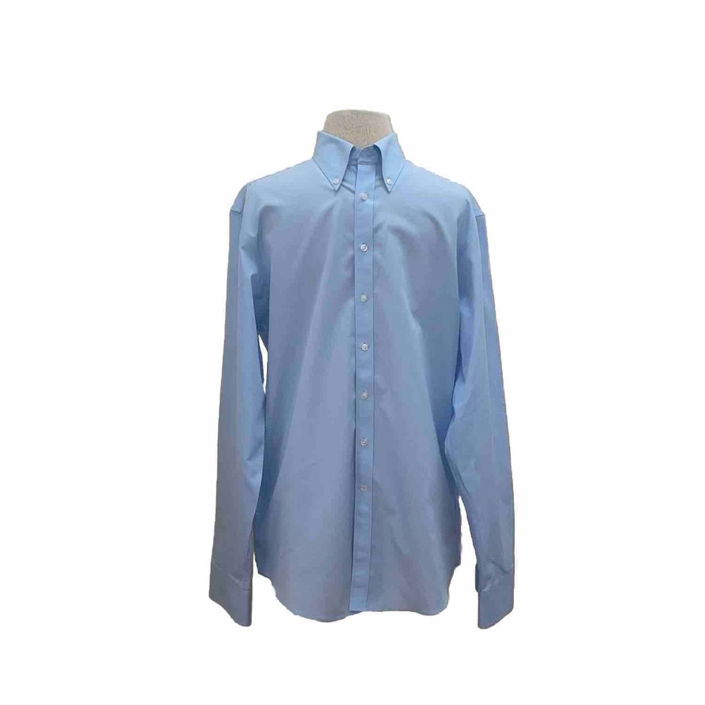 Thomas Pink $175 Blue Traveller Slim Fit Dress shirt Size Large